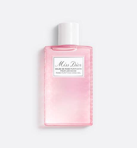 miss dior rose hand gel.